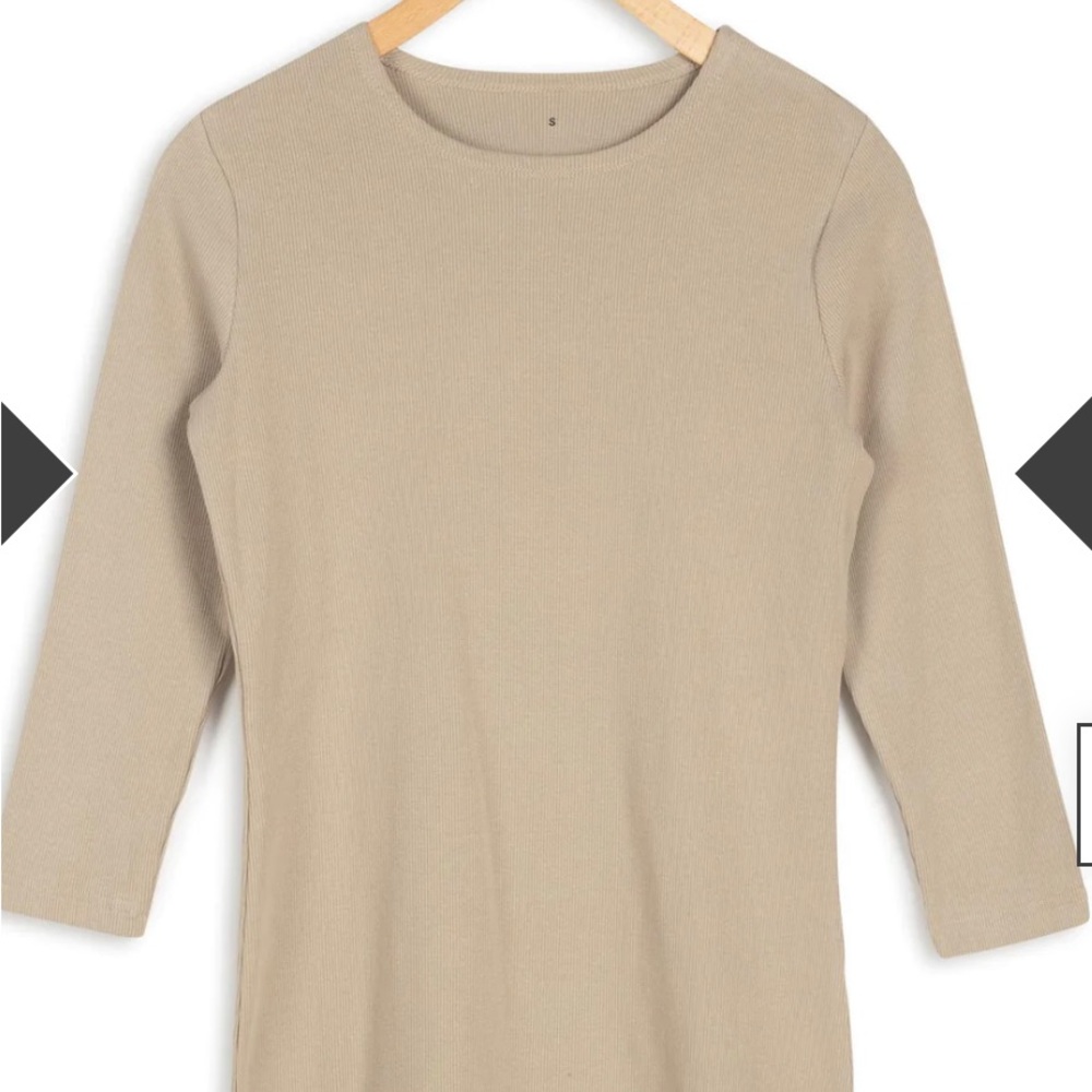 Point 3/4 Sleeve Crew